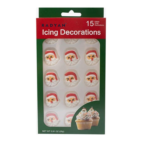 Christmas Edible Cake Decorations Candy Cupcake Topper