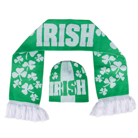 St. Patrick's Day Hat and Scarf Set