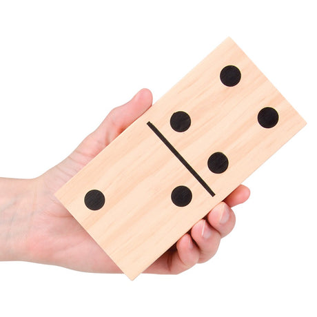 Jumbo Wooden Dominoes Set (1 Set)