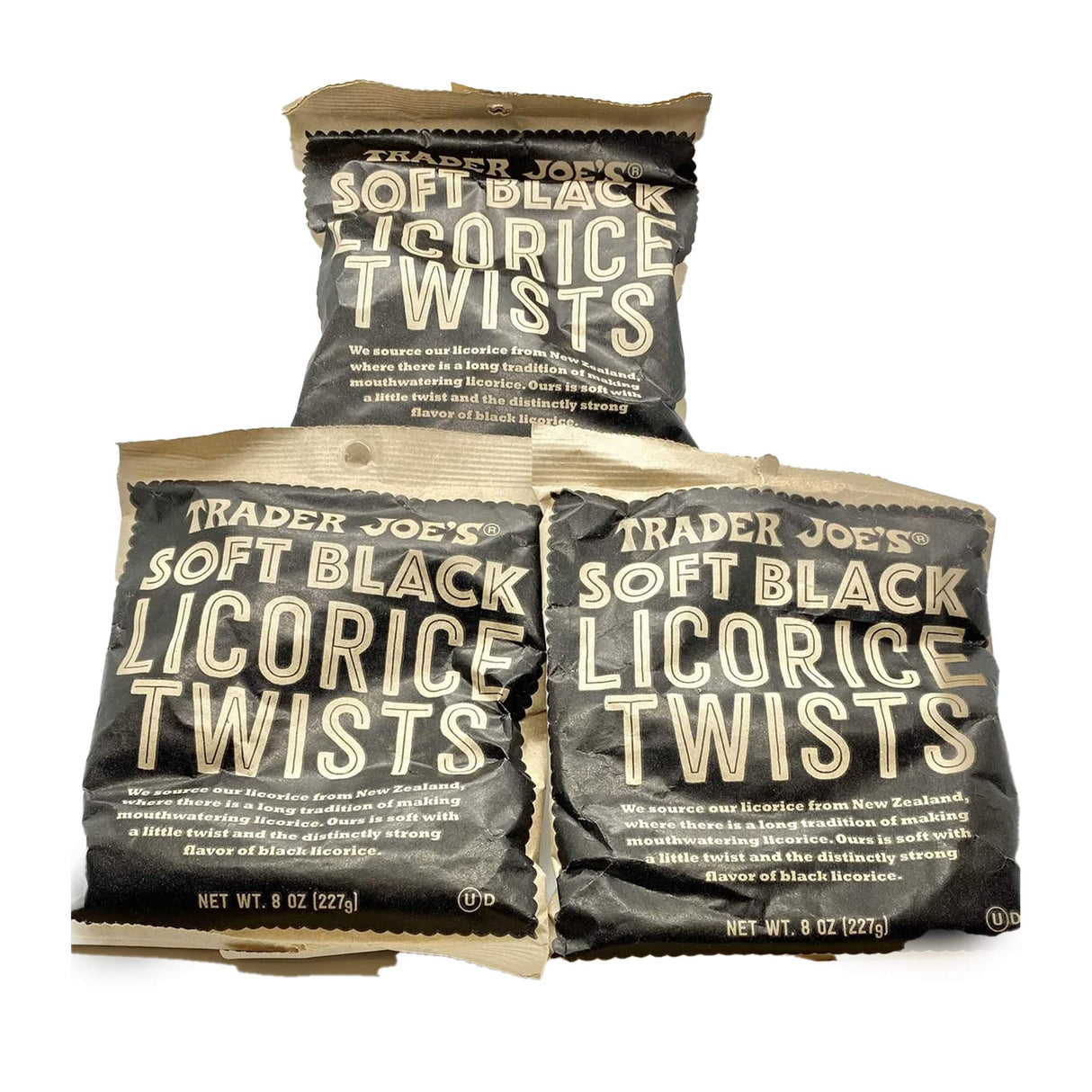 Soft Black Licorice Twists 7 oz