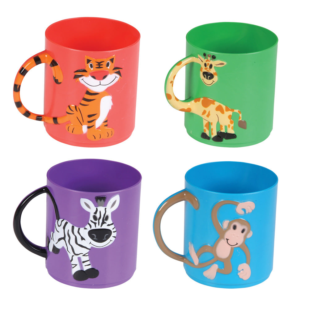 Zoo Animal Mugs (12 Pc Display)