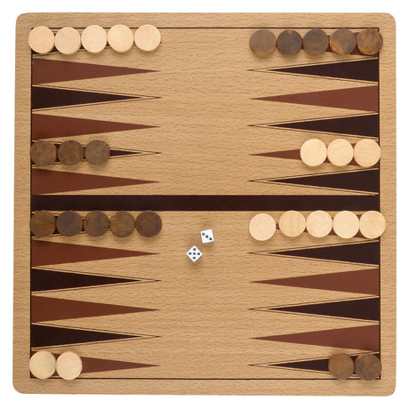 Wooden Backgammon 10" (1 Box)