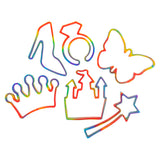 Princess Rainbow Silicone Stretch Bands (1 CNS)