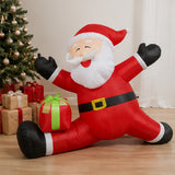 5.5FT Santa Exercising Outdoor Christmas Decoration