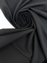 Wool Polyamide Suiting Black