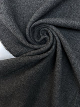 Bonded Gray Tweed Wool Fabric