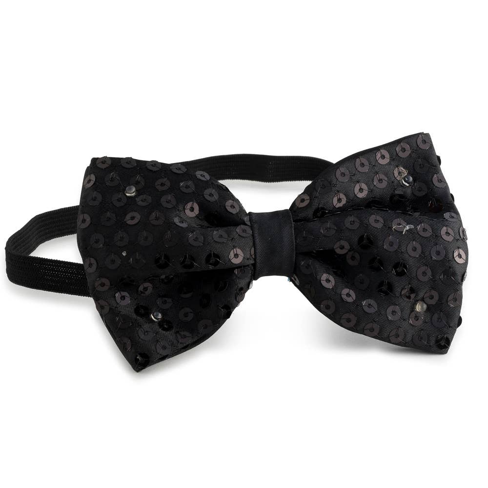 Black Bow Tie with Flashing Lights