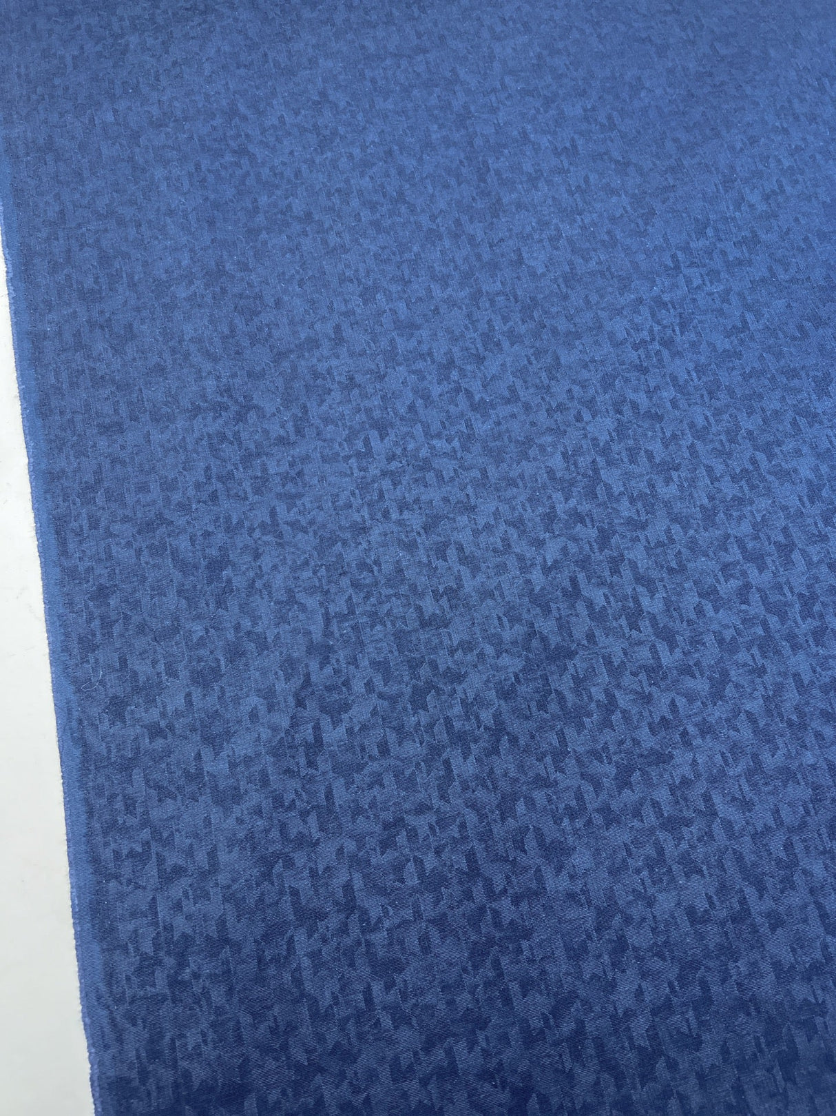 Cotton Viscose Abstract Purple Blue Fabric