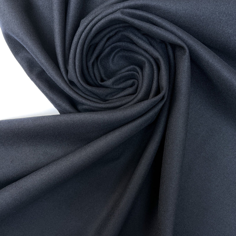 Blue Polyamide Twill Stretch Fabric