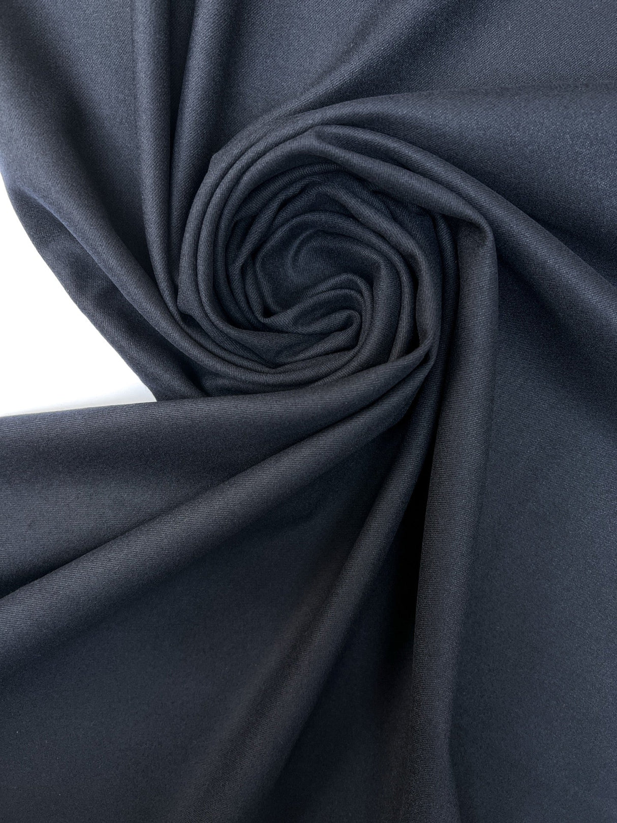 Blue Polyamide Twill Stretch Fabric