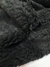 Black Polyester Acrylic Knitted Fabric