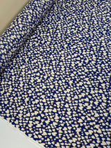Viscose Lurex Chiffon Blue Graphic Print
