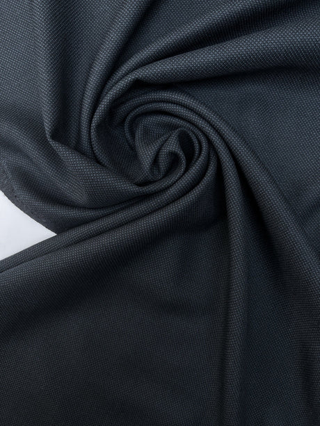 Wool Jacquard Suiting Fabric Blue Black