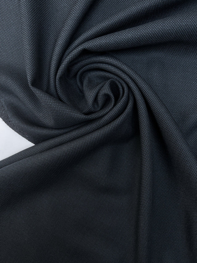 Wool Jacquard Suiting Fabric Blue Black