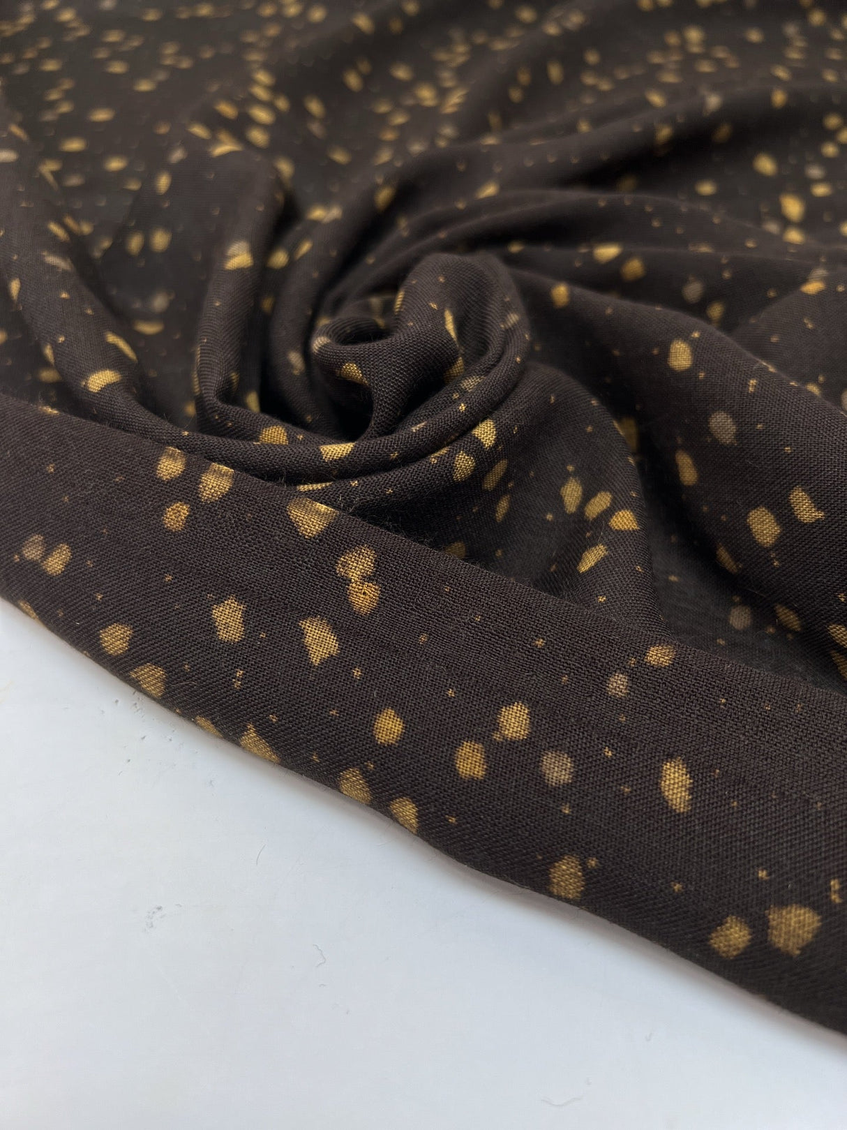 Acrylic Woven Printed Abstract Brown