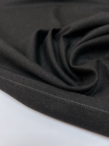 Wool Twill Suit Fabric Black
