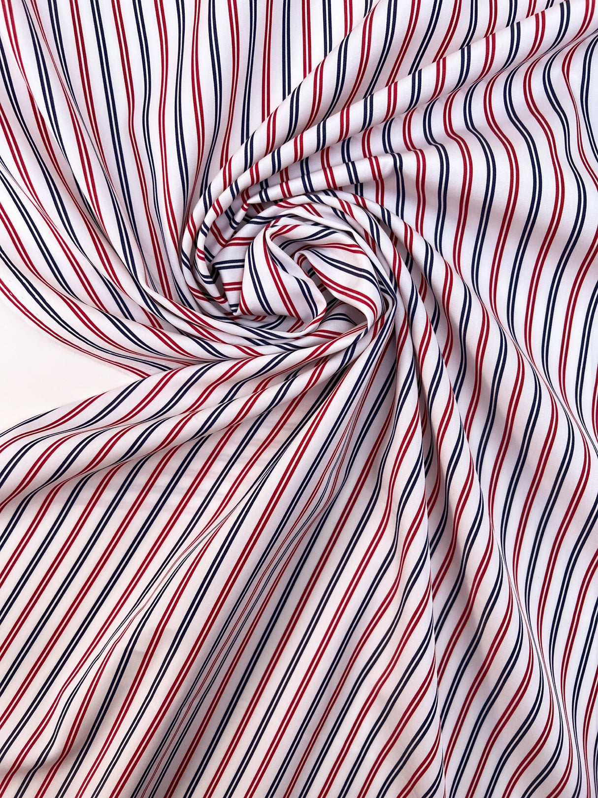 Cotton Poplin Striped Fabric