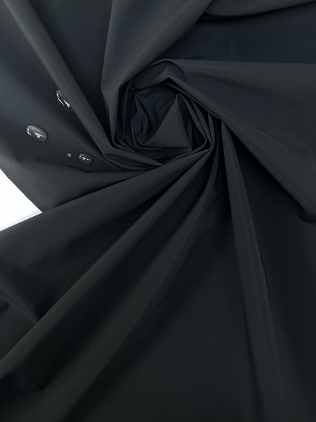 Black Polyamide Elastane Woven