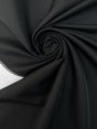 Wool Blend Rep Suiting Fabric Black