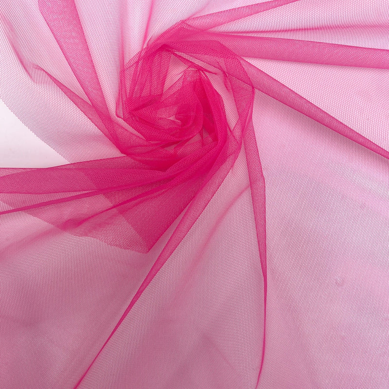 Pink Polyamide Mesh Fabric