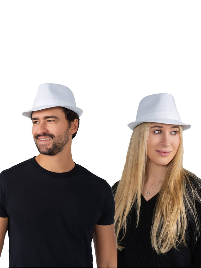 White Fedora Hat