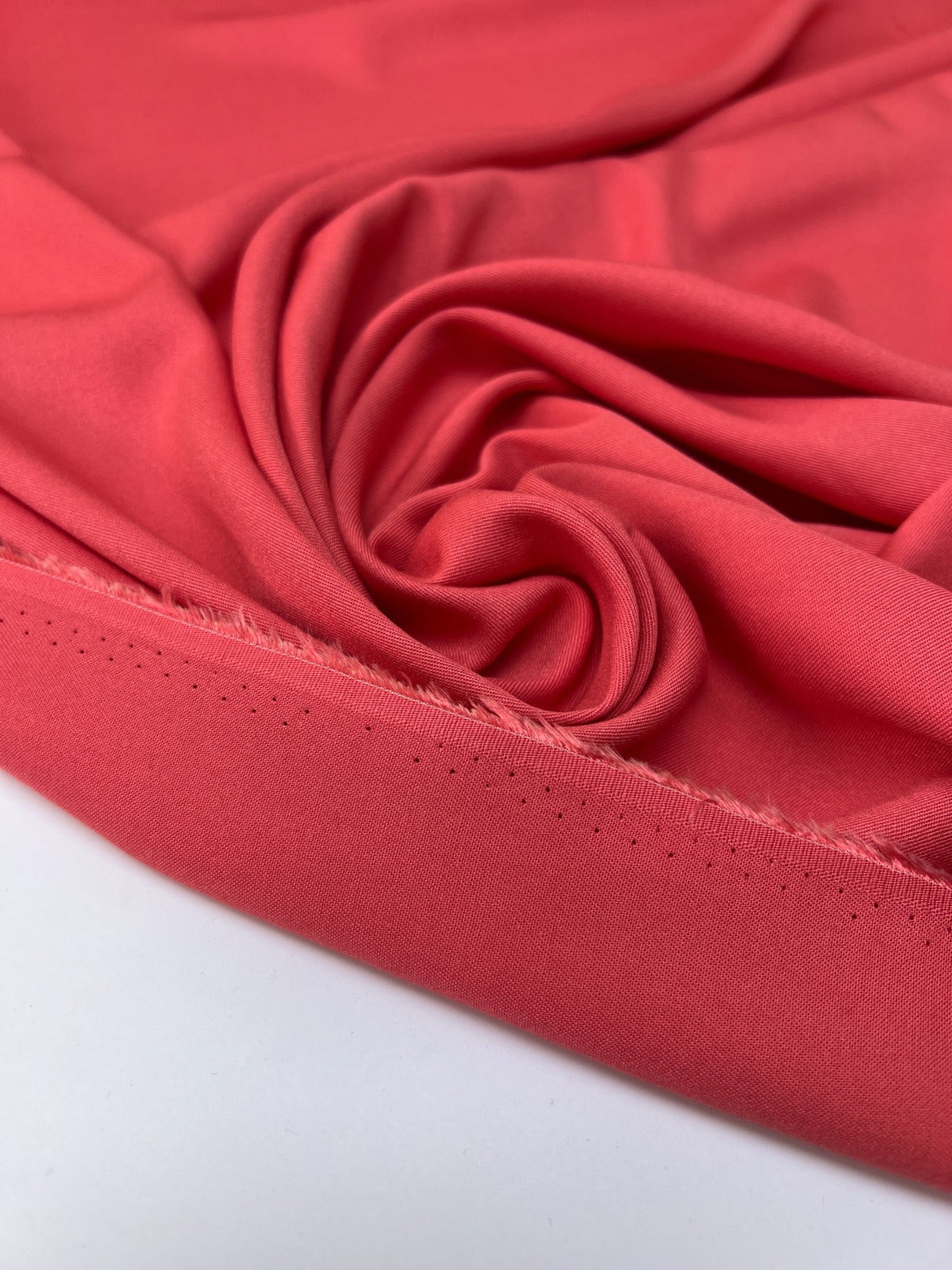 Pink Viscose Twill Fabric