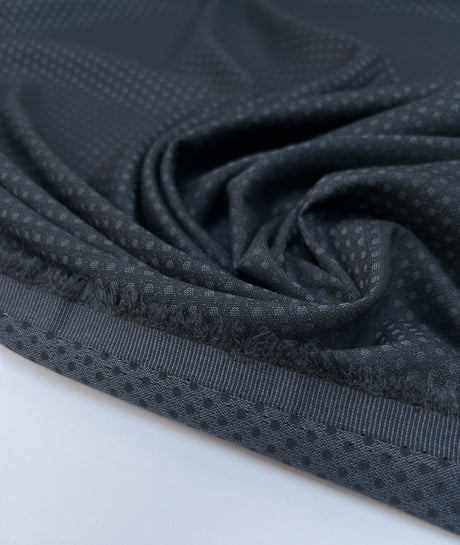 Blue Jacquard Polyester Fabric