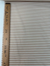 Polyamide Elastane Jacquard Knit White Beige Striped