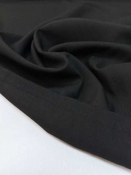 Wool Suit Fabric Black