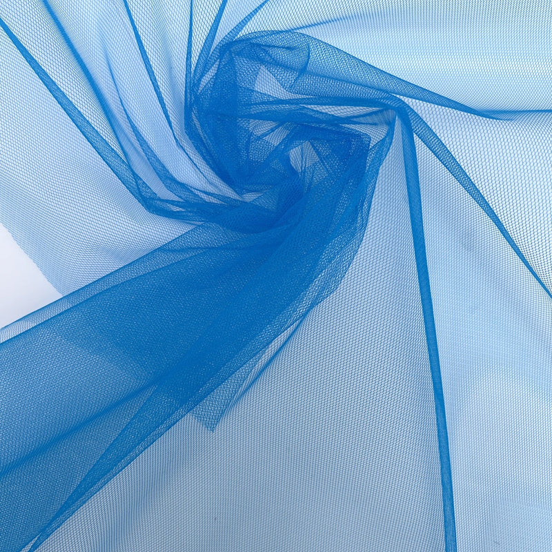 Blue Polyamide Mesh Fabric