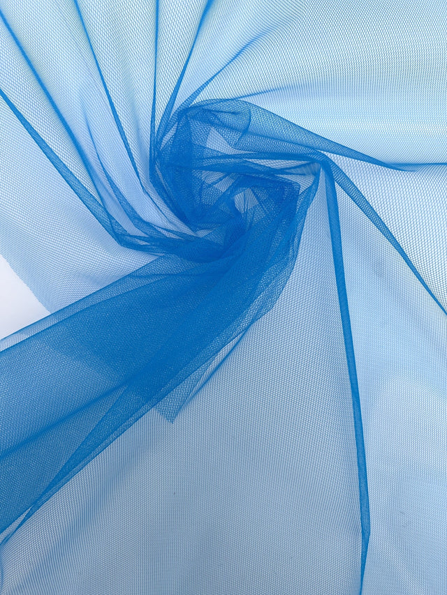 Blue Polyamide Mesh Fabric