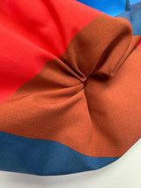 Polyamide Checked Fabric Red Brown Blue