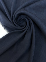 Cotton Elastane Crepe Blue