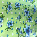 Poly Cotton Floral Polka Dot Fabric