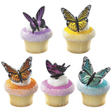 Butterfly Cupcake Toppers Cupcake Cake Decorating 6 set