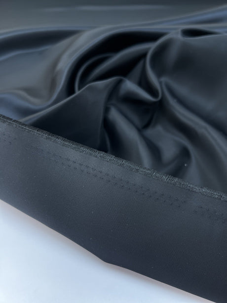 Polyamide Satin Twill Black Woven