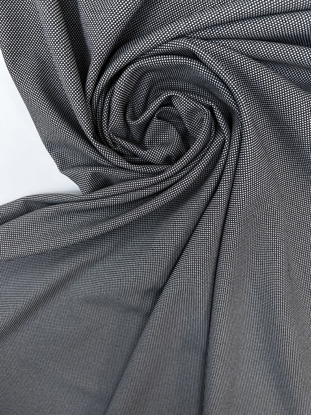 Polyester Elastane Knit Gray White
