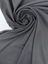 Polyester Elastane Knit Gray White