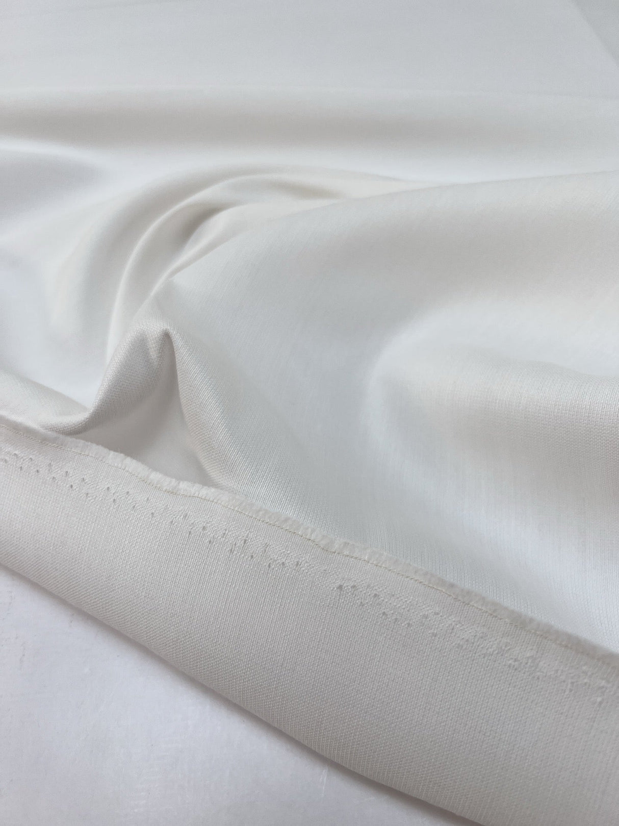 Cotton White Casual Fabric