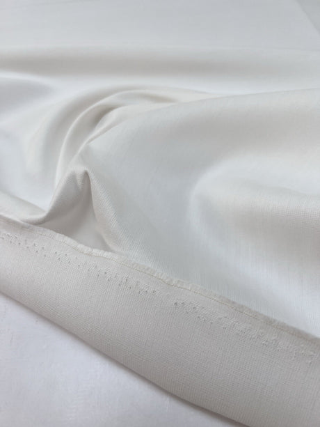 Cotton White Casual Fabric