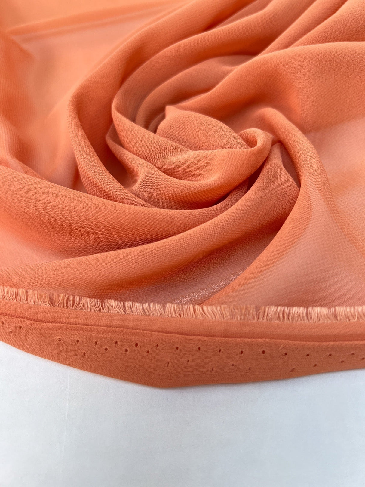 Polyester Chiffon Crepe Orange-Pink
