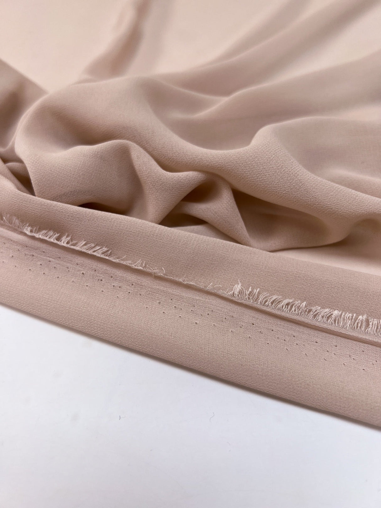 Polyester Crepe Beige Italian Lightweight