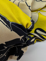 Polyamide Elastane Knit Printed Yellow Beige