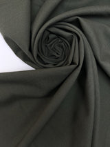 Wool Polyamide Plain Weave Green Suiting