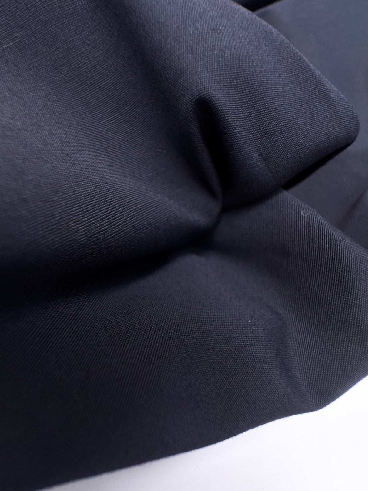 Italian Blue Cotton Fabric With Elastane