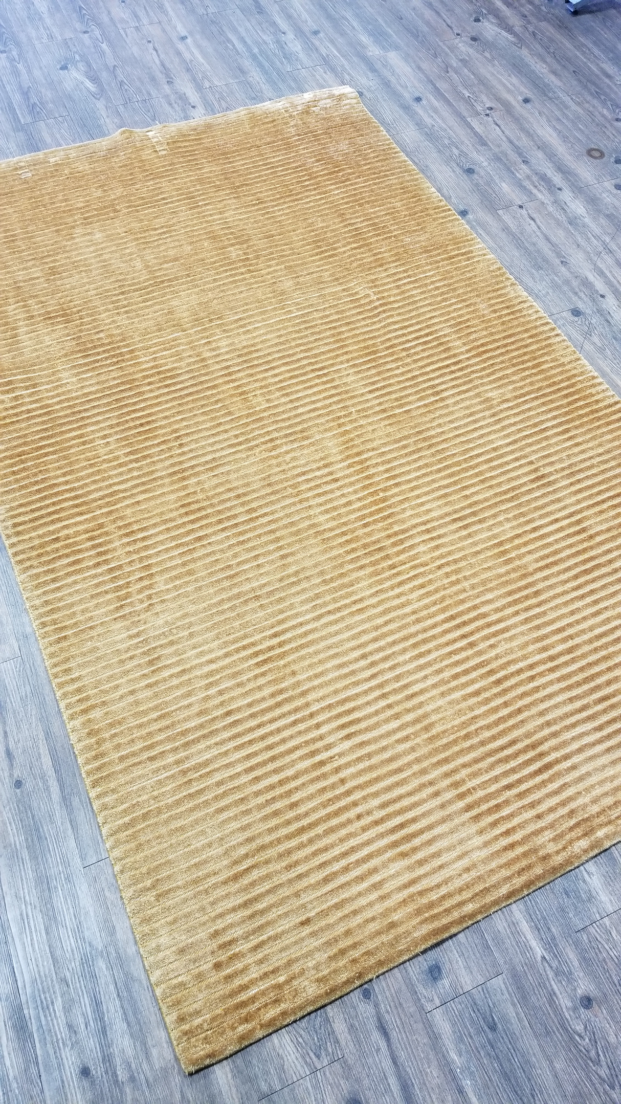 Handloom Viscose Yarn Area Rug - Hand-Made Hand Knotted, Brown, 8' X 10' And 8' 9" X 12' (1 Piece)
