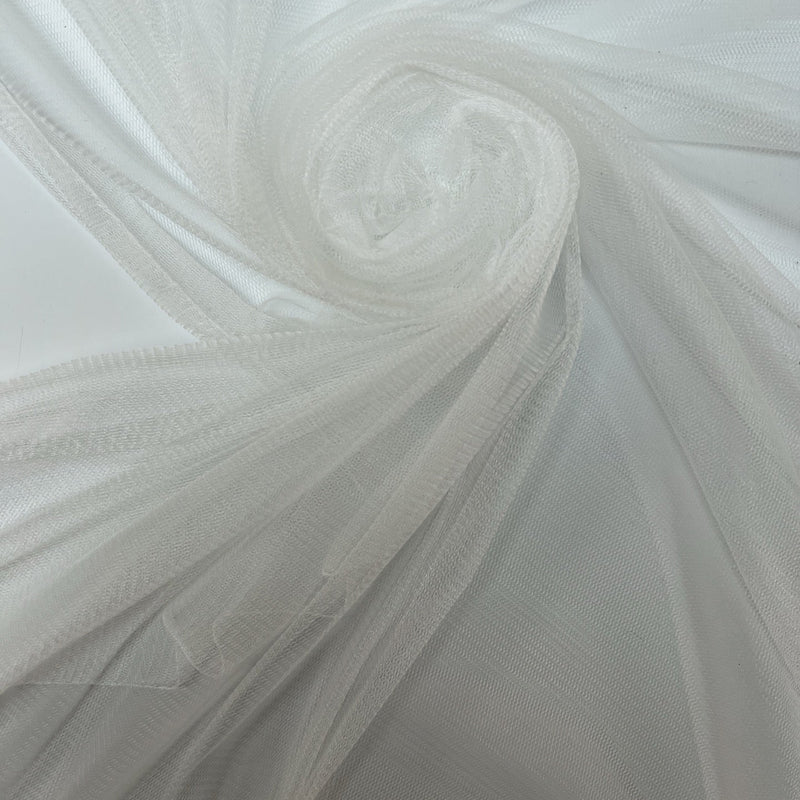 Polyamide Mesh White Stretch