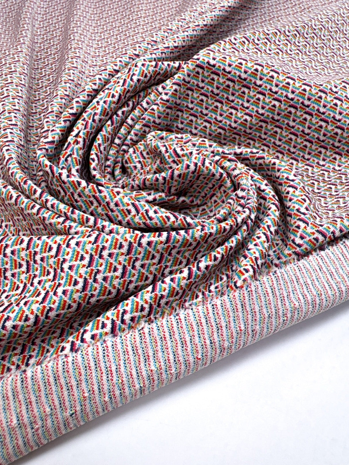 Polyamide Elastane Knitted Fabric Abstract Multicolour