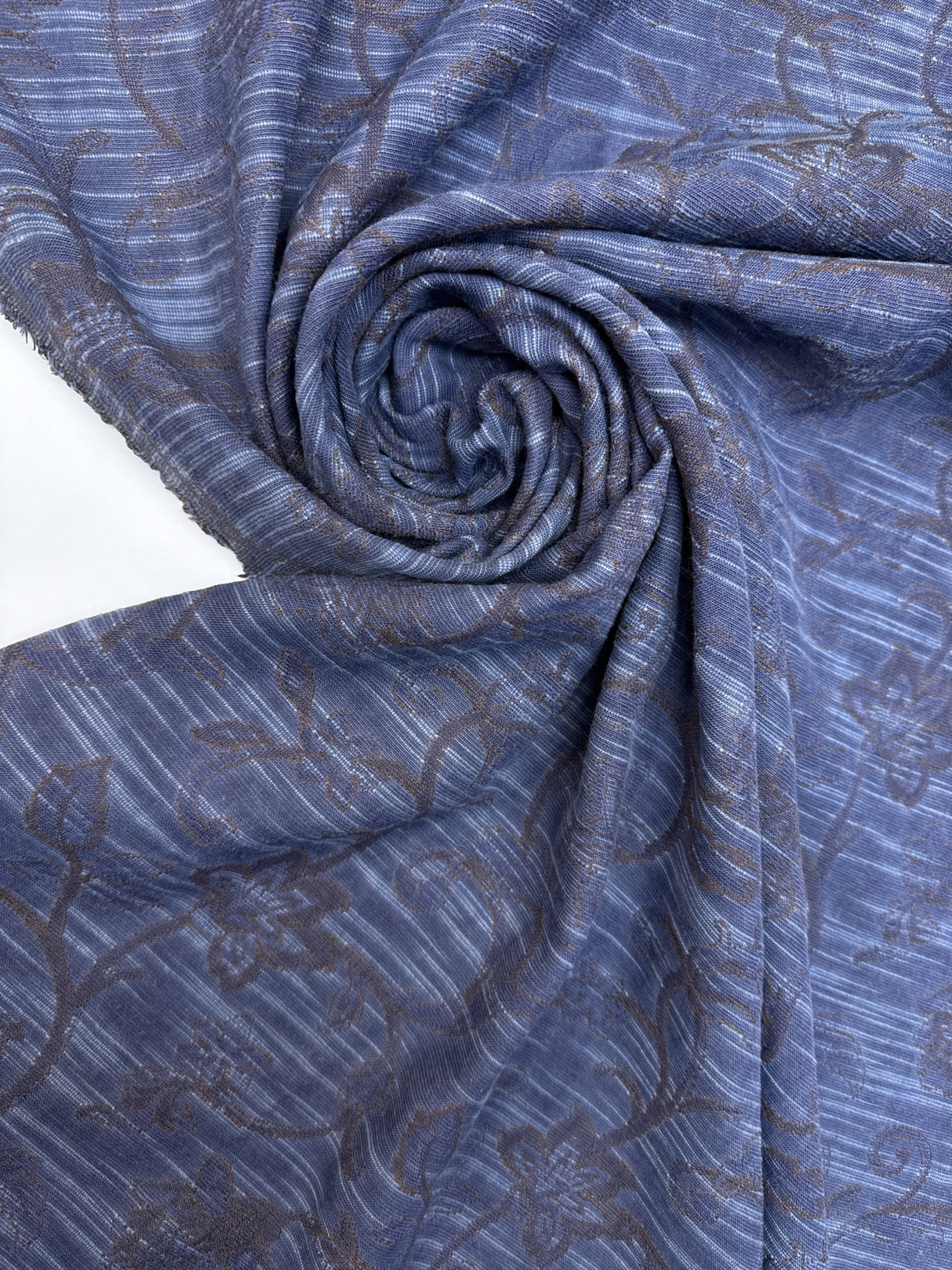 Cotton Blend Matlassé Purple-Blue