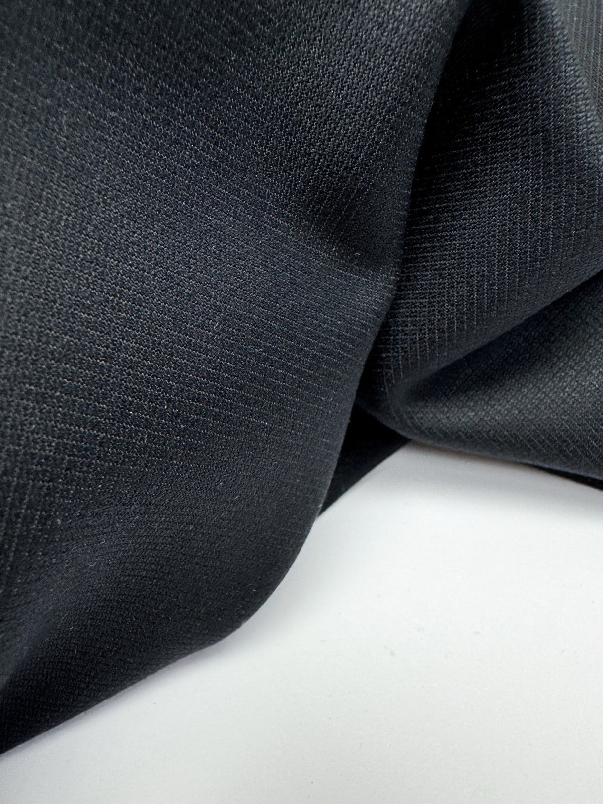 Jacquard Blend Suiting Fabric Black